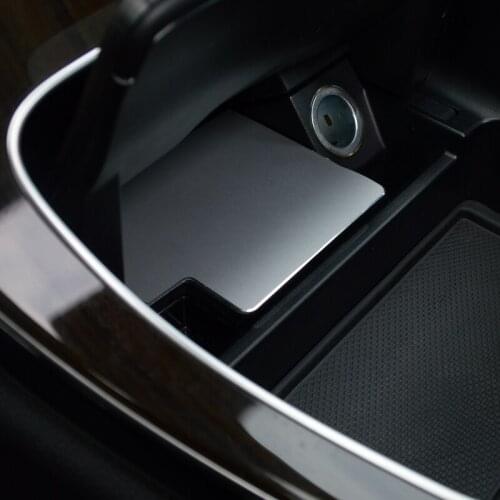 Car Center Console Ashtray Panel Decoration Sticker Trim For Mercedes Benz C Class W205 GLC X253 2015-17 Interior Accessories