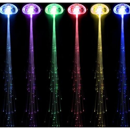 Christmas butterfly braided LED flash optical fiber braided fake braided hair braided stall