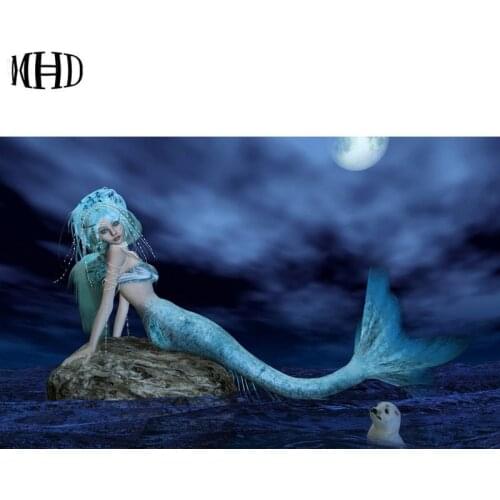 Mermaid Full Square & Round 5d diy diamond painting girl fish 3d diamond painting cross stitch crystal mosaic kids gift MHD
