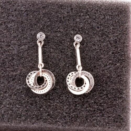 New 925 Sterling Silver Earrings Retro Charm European Aboriginal Earring Ladies Gift High Jewelry