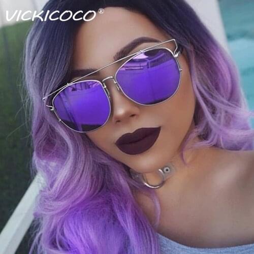 Fashion Cat Eye Sunglasses Women Men Luxury Brand Irregular Sun Glasses Metal Hollow Man Shades Mirror Purple Pilot Glasses