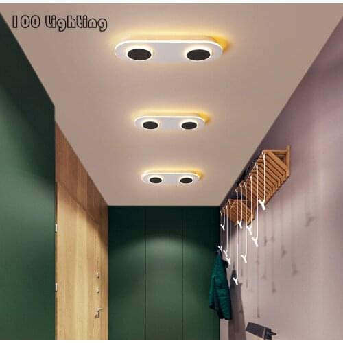 Modern LED Ceiling lights Metal Acrylic Aisle Hanging Light Fixtures Kitchen Bedroom Ceiling Lamp Surface Mount Home Loft Deco