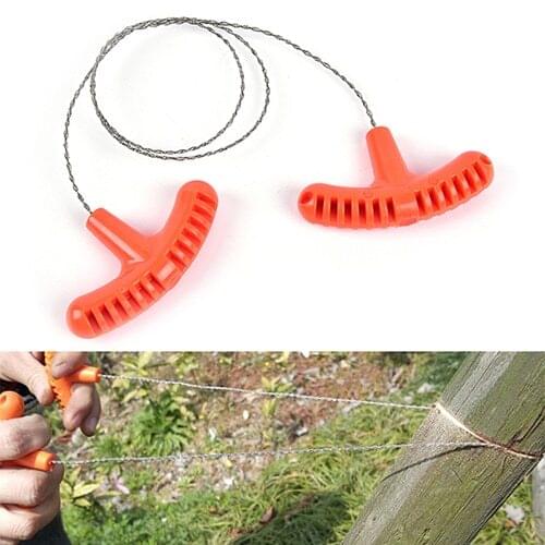 HOT!Outdoor High Quality Camping Emergency Survival Gear Tools Stainless Steel Wire Saw 68cm