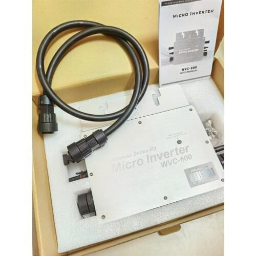 WIFI version WVC 600 Micro on grid tied Solar Grid Tie Inverter Input DC22V-60V to AC110V/220V Inverter with Waterproof IP65