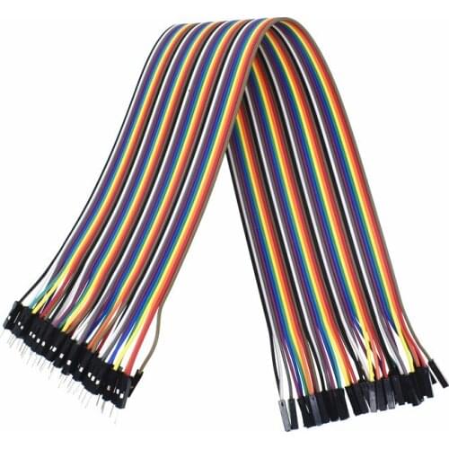 1 Row 40pcs Dupont Cable 30cm 2.54mm 1pin 1p-1p Female to Male Female to Female Male to Male jumper wire for Arduino