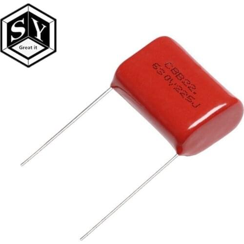 GREAT IT 10PCS 400V225J 2.2UF Pitch 20M 225J400V 225 400V 2200PF CBB Polypropylene film capacitor