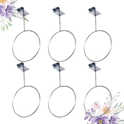 6PCS Wall Mount Sport Racks Display Holders for Basketball Football Volleyball Exercise Medicine (Silver)