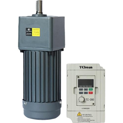 7IK400GU-CF 400W, three-phase gear reducer motor, large torque, adjustable speed + frequency converter