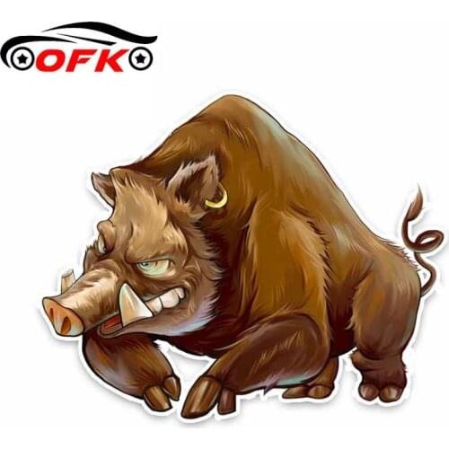 Boar Car Sticker Accessories Decal Vinyl Window Cover Scratches Waterproof 15cm*12cm
