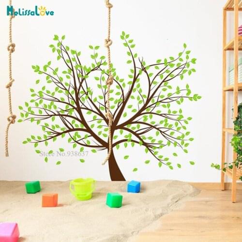 Birch Tree Baby Room Playroom Nursery Decal Nature Botanical Theme Removable Vinyl Home Mural Wall Sticker Decor BD351