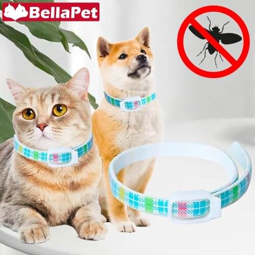 Flea Cat Dog Collar for Cats Retractable Tick Prevention Collar for Dogs Accessories Pet Supplies Mosquitoes Repellent Collars