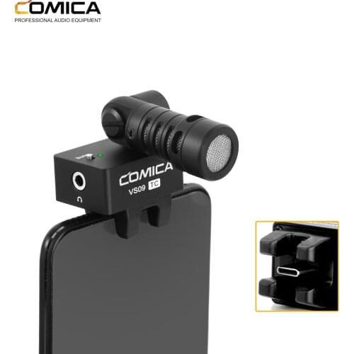 COMICA CVM-VS09 TC Cardioid Smartphone Microphone for Phone with TYPE-C Interface