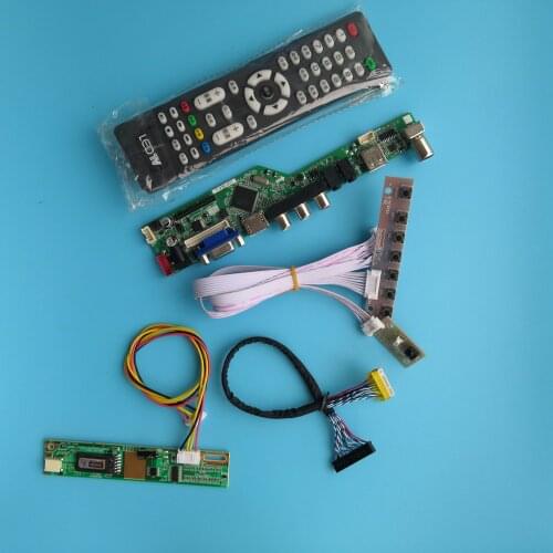 For B154EW04 V.8 New 1 lamps 15.4" Digital Signal USB Module Driver Board Controller VGA AV TV 30pin 1280X800
