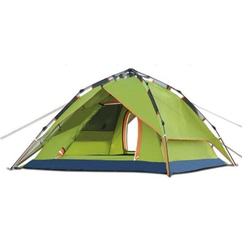 Three-Person Double-Layer Speed-Opening Automatic Rainstorm-Proof Outdoor Camping Tourist Tent