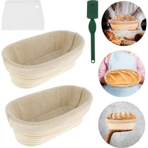 Bread Fermentation Rattan Basket Wicker Basket Country Baguette French Bread Mass Proofing Baskets Dough Banneton Baskets