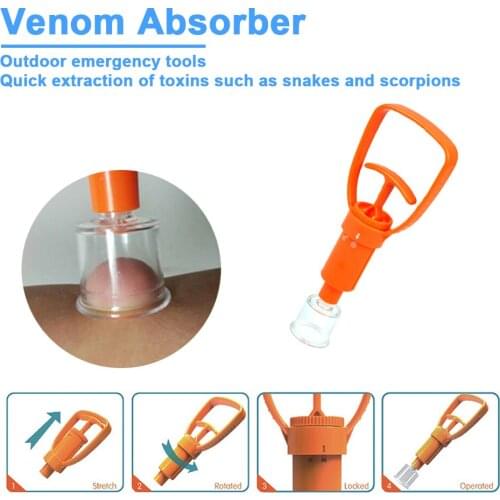 Camping Safety Suction Pump Outdoor Venom Extractor Snake Mosquito Bite Tools Venom Pump for Family Outdoor Camping Accessories