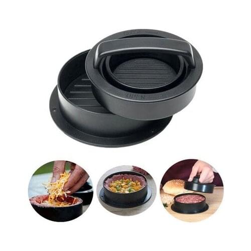 Hamburger Maker Hamburger Press Round Shape Non-Stick Chef Cutlets Hamburger Meat Beef Grill Burger Press Patty Maker Mold
