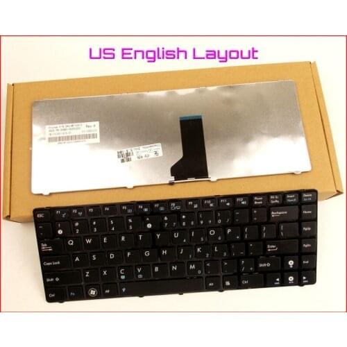 Keyboard US English Version for ASUS U80 U80E U80V U81 A43S P31S UL30JT UL30AT U30JC UL30KU K42JZ K84HR Laptop WITH BLACK FRAME