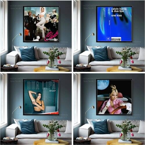 Lipa Poster Singer Music Album Club Future Nostalgia IDGAF Levitating Canvas Painting Wall Art Posters and Prints Home Decor