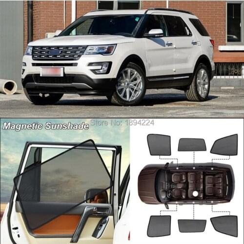 Car Side Windows Magnetic Sun Shade UV Protection Ray Blocking Mesh Visor For Ford Explorer