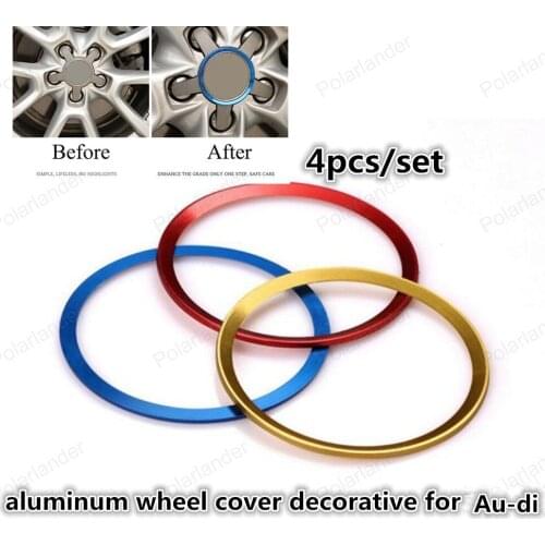 Decal Wheel Center Hub caps Rim Car Styling Decoration For Au-di