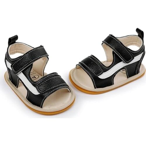 2021Newest Summer Kids Shoes Newborn Infant Baby Girls Boys Sandals Non-slip PU Leather Patchwork Color Toddler Shoes 0-18M