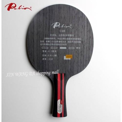 Original Palio C88 (C 88, C-88) wood+carbon table tennis blade for fast attack with loop table tennis rackets racquet sports