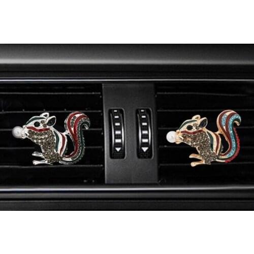 Squirrel Automobile styling decoration Perfume clip Mens car air freshener Air Conditioning decoration Car perfume
