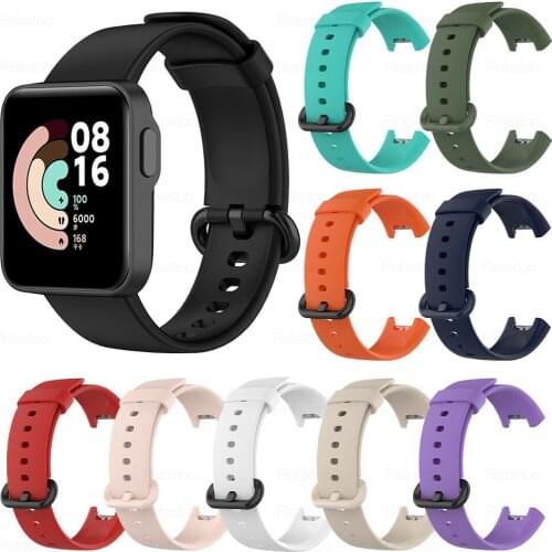 For Xiaomi Mi Watch Lite Strap Silicone Replacement Sports Wristband For Redmi Watch Strap Bracelet Band Smart Wrist Accessories