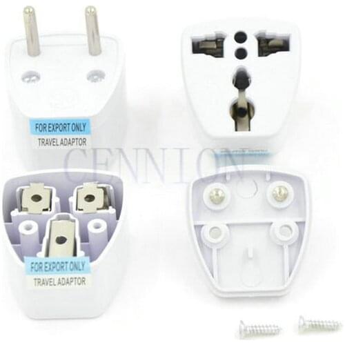 UK US AU DE to EU AC Power Plug Travel Adapter Converter 100pcs express shipping