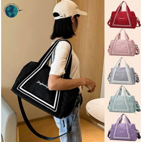 Luggage Waterproof Travel Duffle Weekend Bags Women Large Capacity Sport Training Bags Gym Travel Yoga Totes Student Handbag