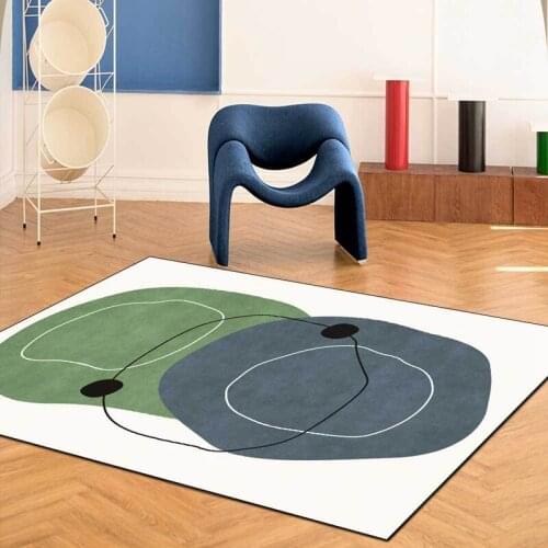 Bathroom Water Absorbent Soft Shaggy Non-Slip Carpet Morandi Art Decor Living Room Floor Mat Children Bedroom Bedside Area Rugs