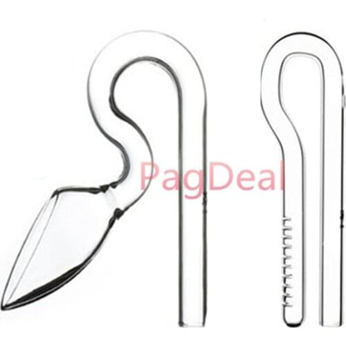 1 Set Mini Glass Lily Pipe Spin Voilet Outflow and Inflow 13mm for 12/16mm (1/2") Tube 17mm for 16/22mm (3/4") Tube Inlet Outlet