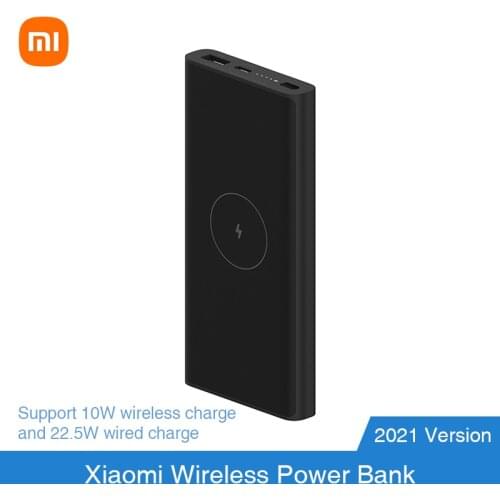 Xiaomi Wireless Power bank 10000mAh Youth WPB15ZM Type C Mi Powerbank 10000 Qi Fast Wireless Charger Portable Charging Poverbank