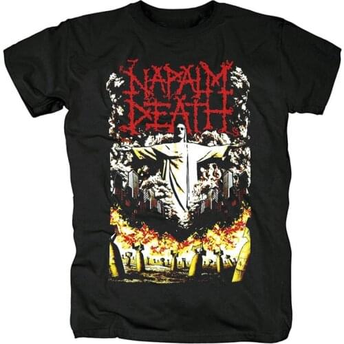 8 designs Harajuku Napalm Death Rock shirt fitness Hardrock heavy Dark Metal 100%Cotton skateboard camiseta Casual