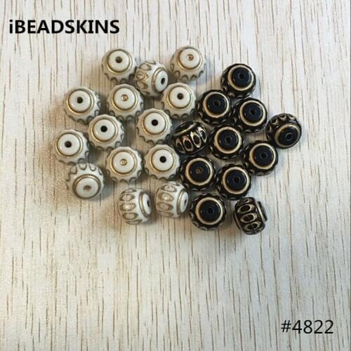 Choose color) 11x13.5mm 390pcs/lot Acrylic wheels-shaped antique style Beads for Jewelry DIY #4822 (Design as shown)