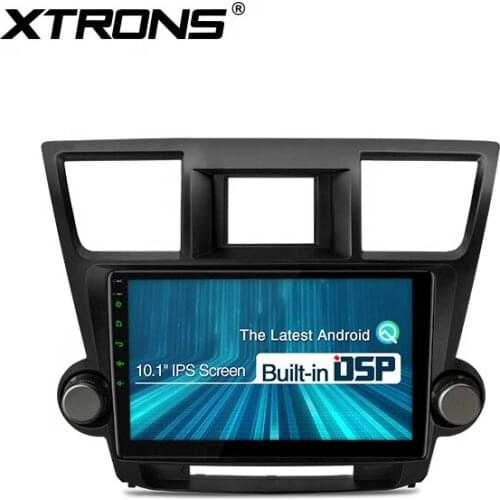 XTRONS vehicle gps tracker 10.1" IPS Touch Screen Android Car Stereo Bluetooth for Toyota highlander kluger