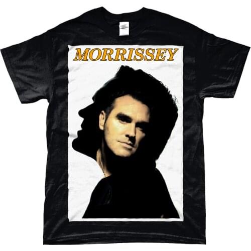 MORRISSEY - Silhouette Portrait - Black T Shirt 100% Cotton Short Sleeve Summer T-Shirt