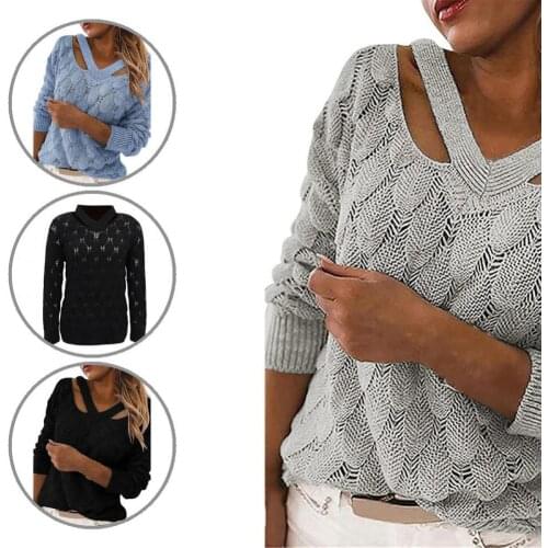 Good Workmanship Jumpers Sweaters Anti-shrink Pullover Lady Sweater for Daily Wear Simple