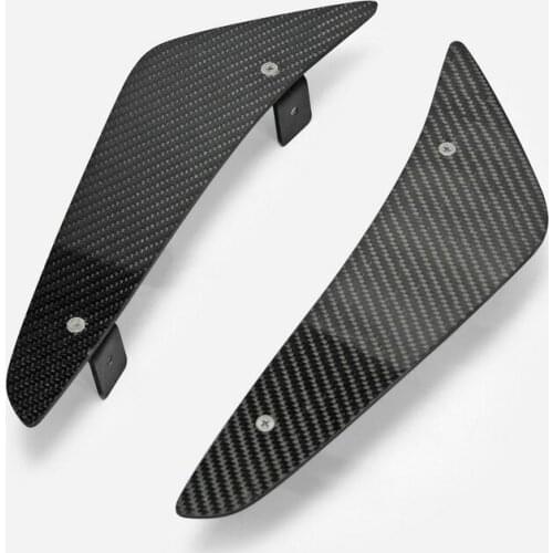 EPA Style Carbon Fiber Front Bumper Canard With Bracket Fibre Splitter Set For BMW M3 E92 E93 Preface Model (Preface Lifed Only)