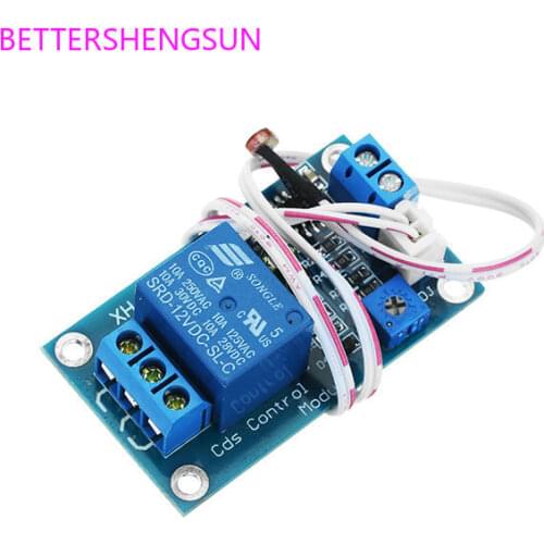 XH-M131 Photoresistor Module Brightness Automatic Control Module 5V 12V Photocontrol Relay Light Switch