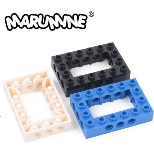 Marumine 5PCS Technic Bricks 4x6 with Holes 32531 MOC Building Blocks Robot Classic Educational Build Your Own Toy Set Toys