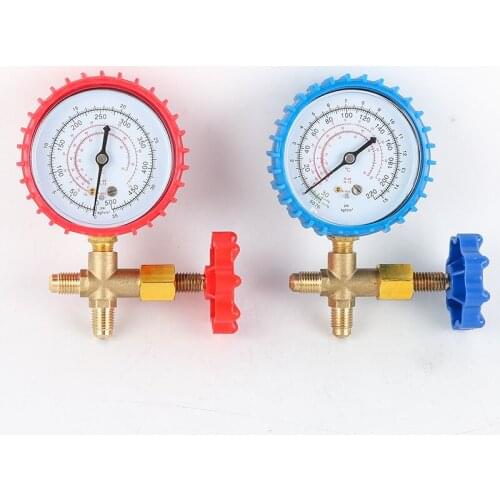 220PSI 500PSI Air Conditioning Refrigerant Recharge Pressure Gauge Manometer CT-466