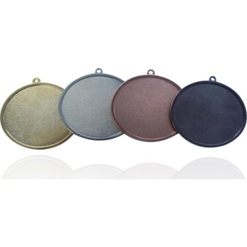 High Quality Custom Blank Metal Sport Medal with Ribbons low price custom you logo medals