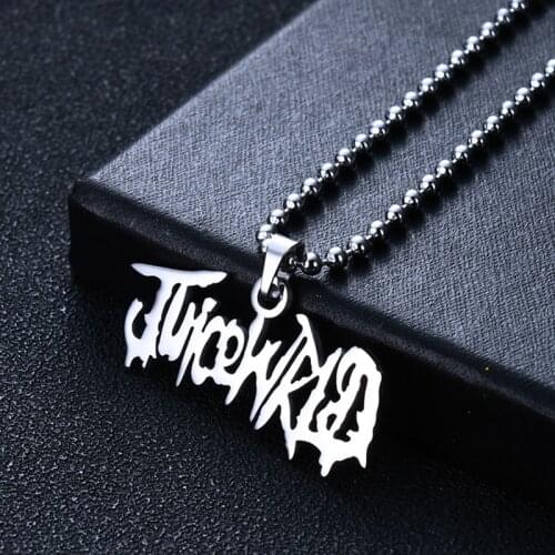 Rapper WRLD 999 Beaded Necklace Strand Chain Stainless Steel Letter Pendant Necklace Fans Gift