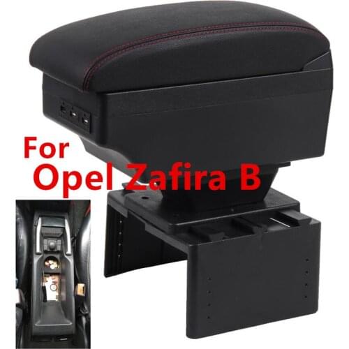 For Opel Zafira B Armrest Box Universal Car Central Armrest Storage Box modification accessories