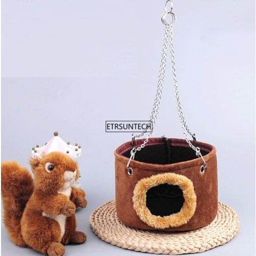 30pcs Warm Cotton Computer Mouse Shape Small Animal Pet Hanging Cage Hamster Cage Bed Mini Pets House Hedgehog Nest Toy
