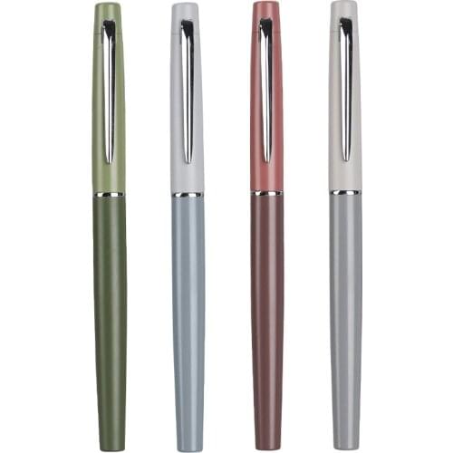 Luxury PAILI 5006 Retro Morandi Metal Fountain Pen Extra Fine 0.38 Nib Matte Ink Pen