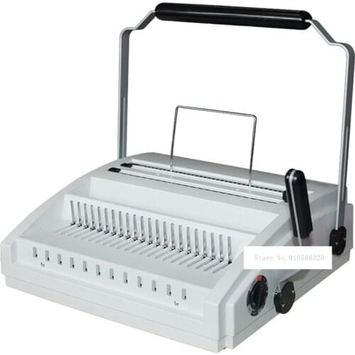 DC-2200 Manual Comb Binding Machine Multifunctional Office Tool Document Punching Machine A4 Paper Puncher Wire Binding Machine