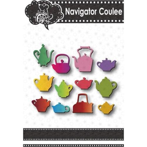 Metal cutting die, cutting die, teapot decoration, scrapbooking, paper, craft, knife die, blade, punch, template 2021 new